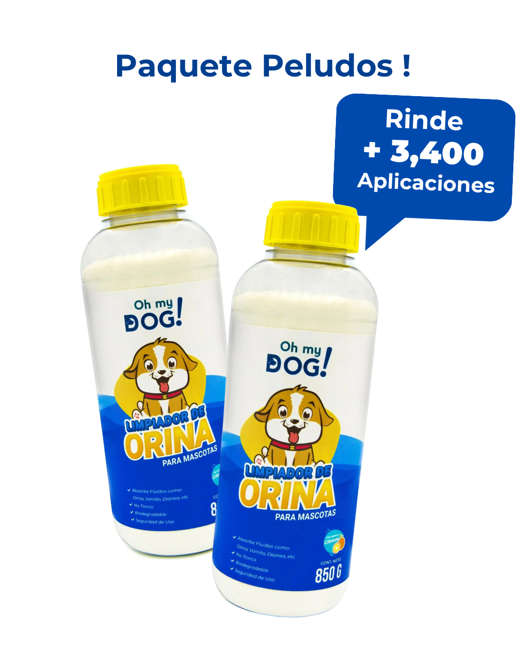 Oh My Dog! Paq. Peludos - 2 Piezas de 850 grs + Envío GRATIS